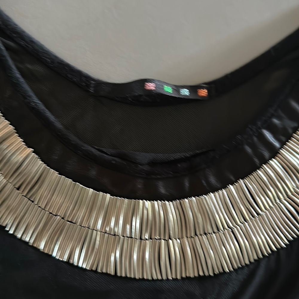 Sheer black cocktail dress